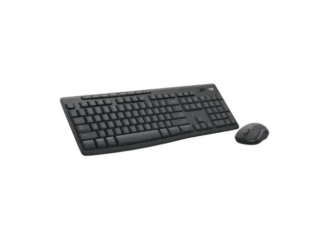 Logitech тастатура MK370, комбинирана, безжична, американска, глушец, црна
