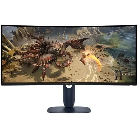 Dell Alienware Гејминг Монитор AW3425DWM 34" Ултраширок Кривен Гејминг Монитор - 180Hz, 1ms, QHD, FreeSync Premium+