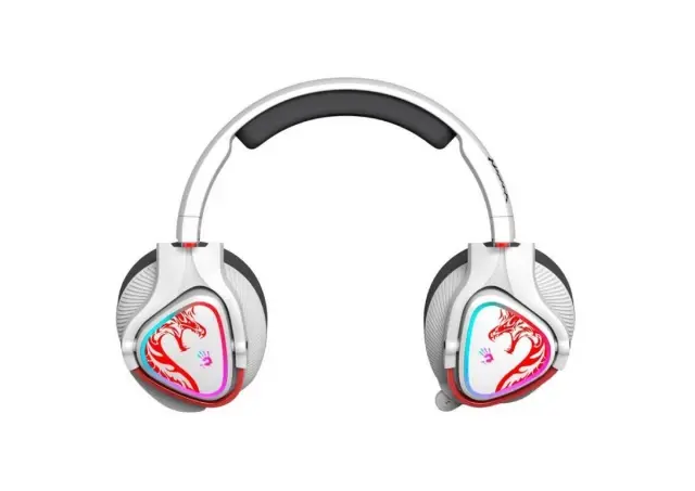 Слушалки A4 Tech MR720, Bloody Naraka, безжични за игри, , бели