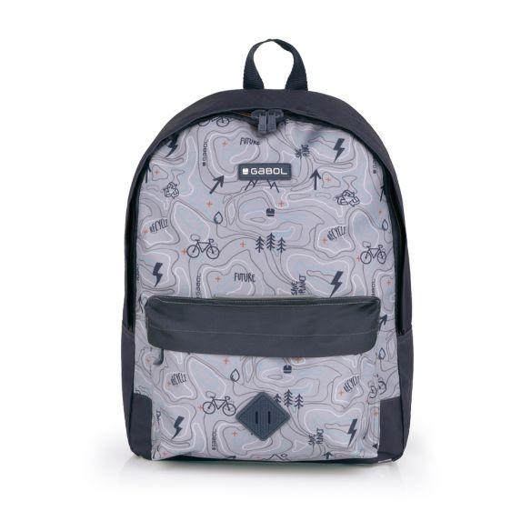 Gabol Ранец Earth – Средна Големина, Ергономски Заден Дел, Водоотпорен Полиестер, Идентификатор, Сина