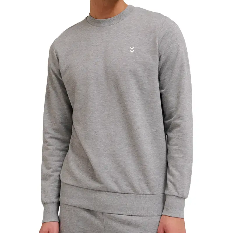 Hummel Машки дуксер Hmlpulse Sweat Crewneck, Сив