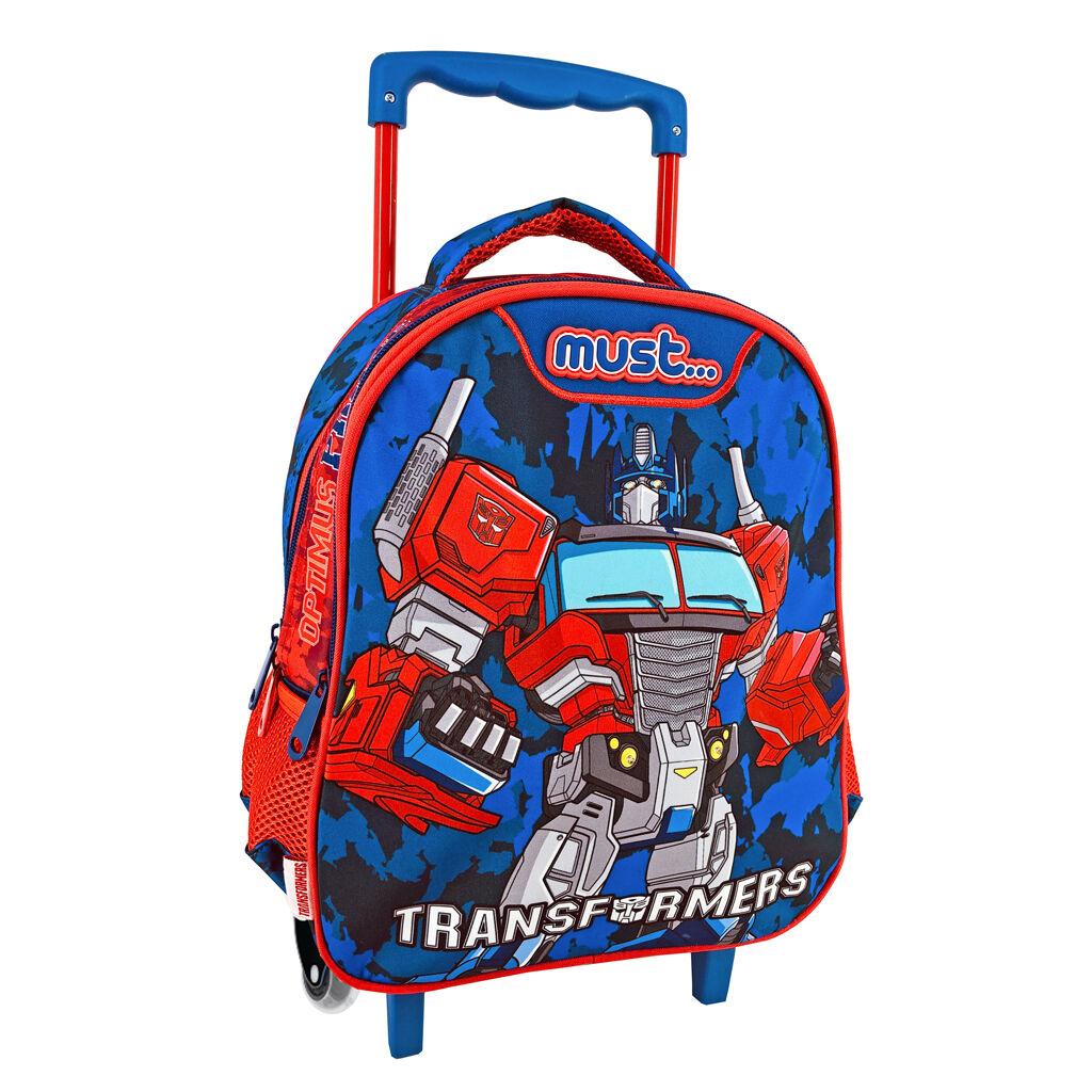 Ранец Со Тркалца Transformer – 2 Прегради, Страничен Џеб, Avengers Дизајн, Прилагодлив На Тркалца, Сина