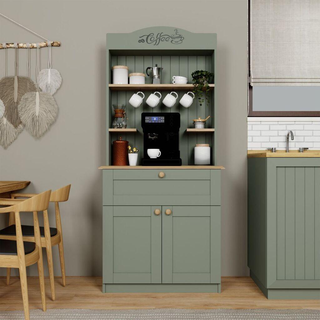 Кујнска полица Hanah Home Lucas 1600-94, 80x100x42 см, маслинеста боја