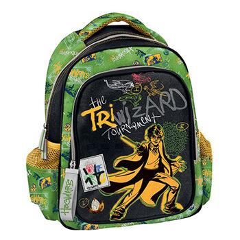 Ранец Мал Harry Potter – 2 Прегради, 2 Странични Џеба, Полиестер 600D, Појачани Ремени, Гумена Рачка-Патент, Црна