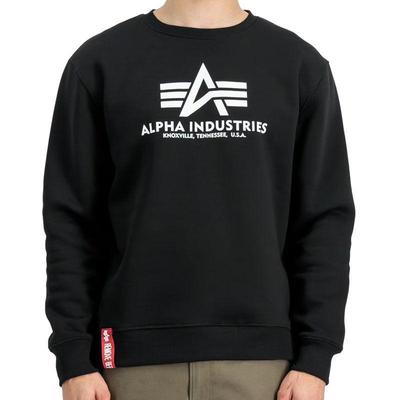 Alpha Машки дуксер Basic Hoody, Црн