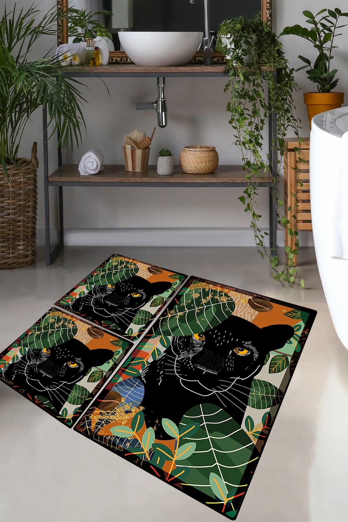 L'essentiel Maison Сет од 3 килими за бања Шарени