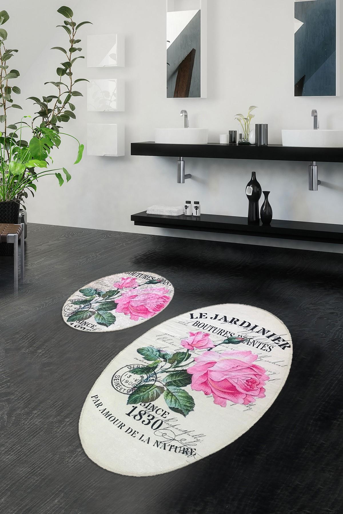 L'essentiel Maison Сет од 2 килими за бања Шарени