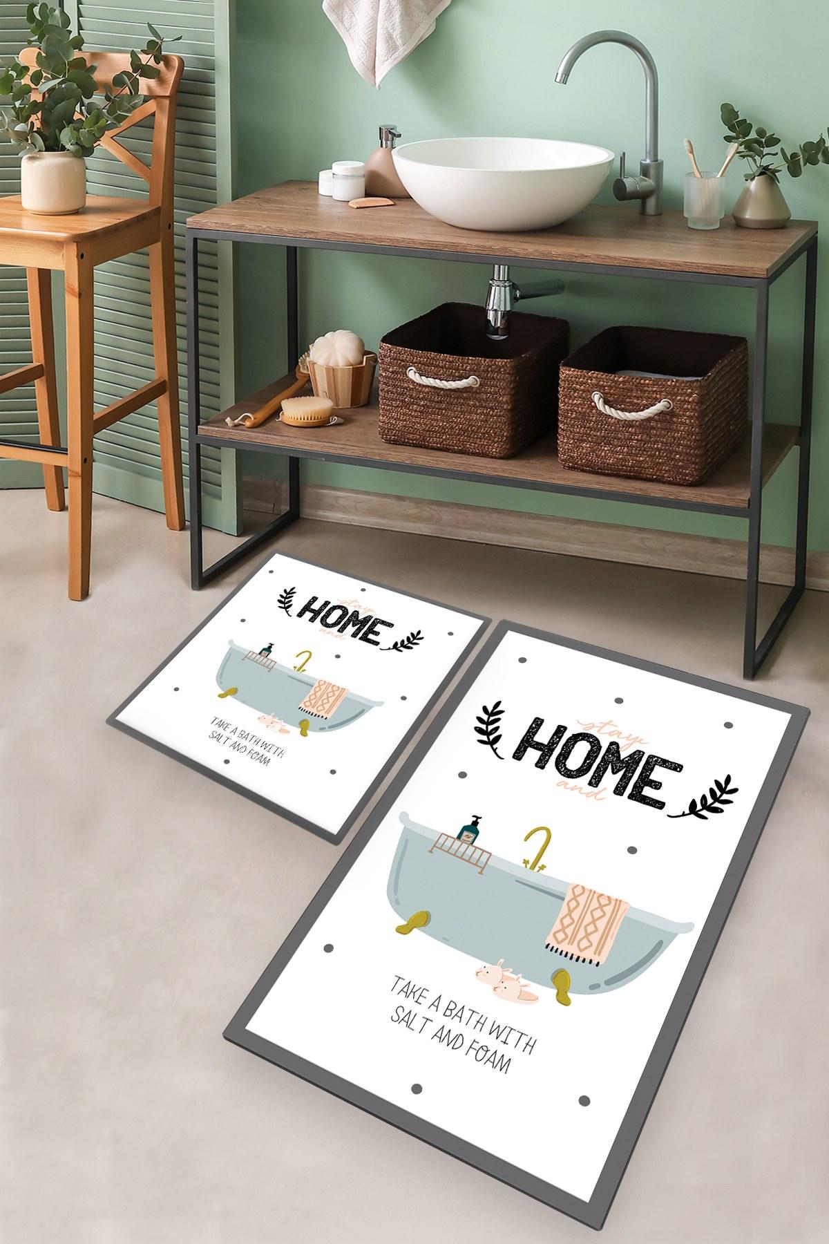 L'essentiel Maison Сет од 2 килими за бања Шарени