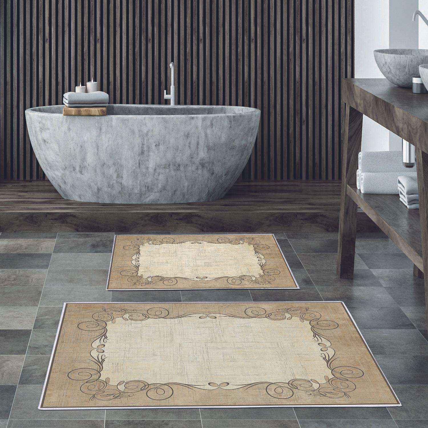 L'essentiel Maison Сет од 2 килими за бања Шарени