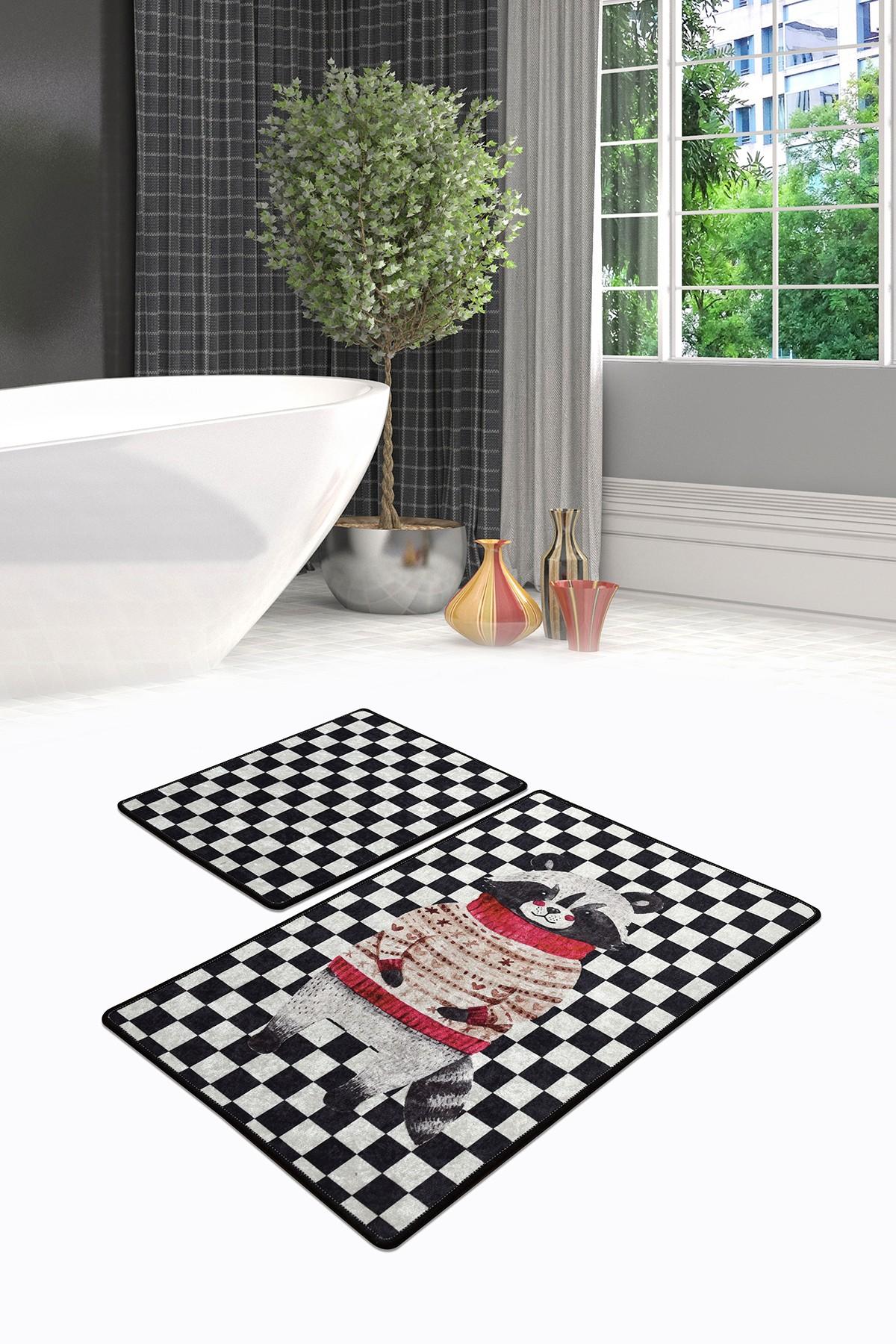 L'essentiel Maison Сет од 2 килими за бања Шарени