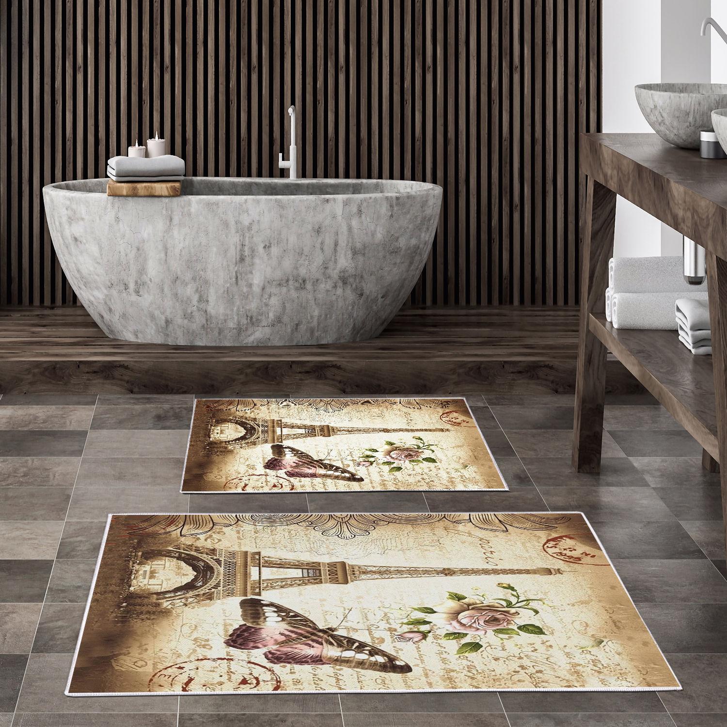 L'essentiel Maison Сет од 2 килими за бања Шарени