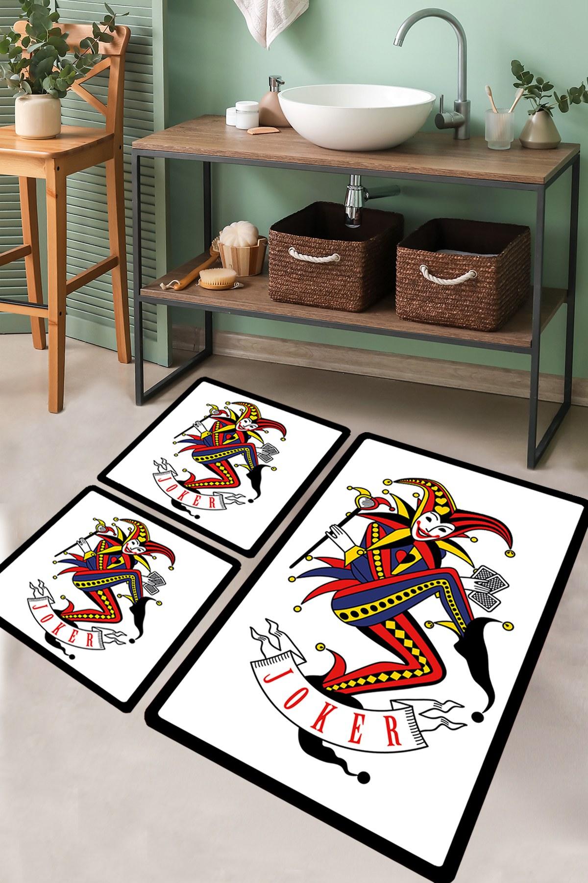 L'essentiel Maison Сет од 3 килими за бања Шарени