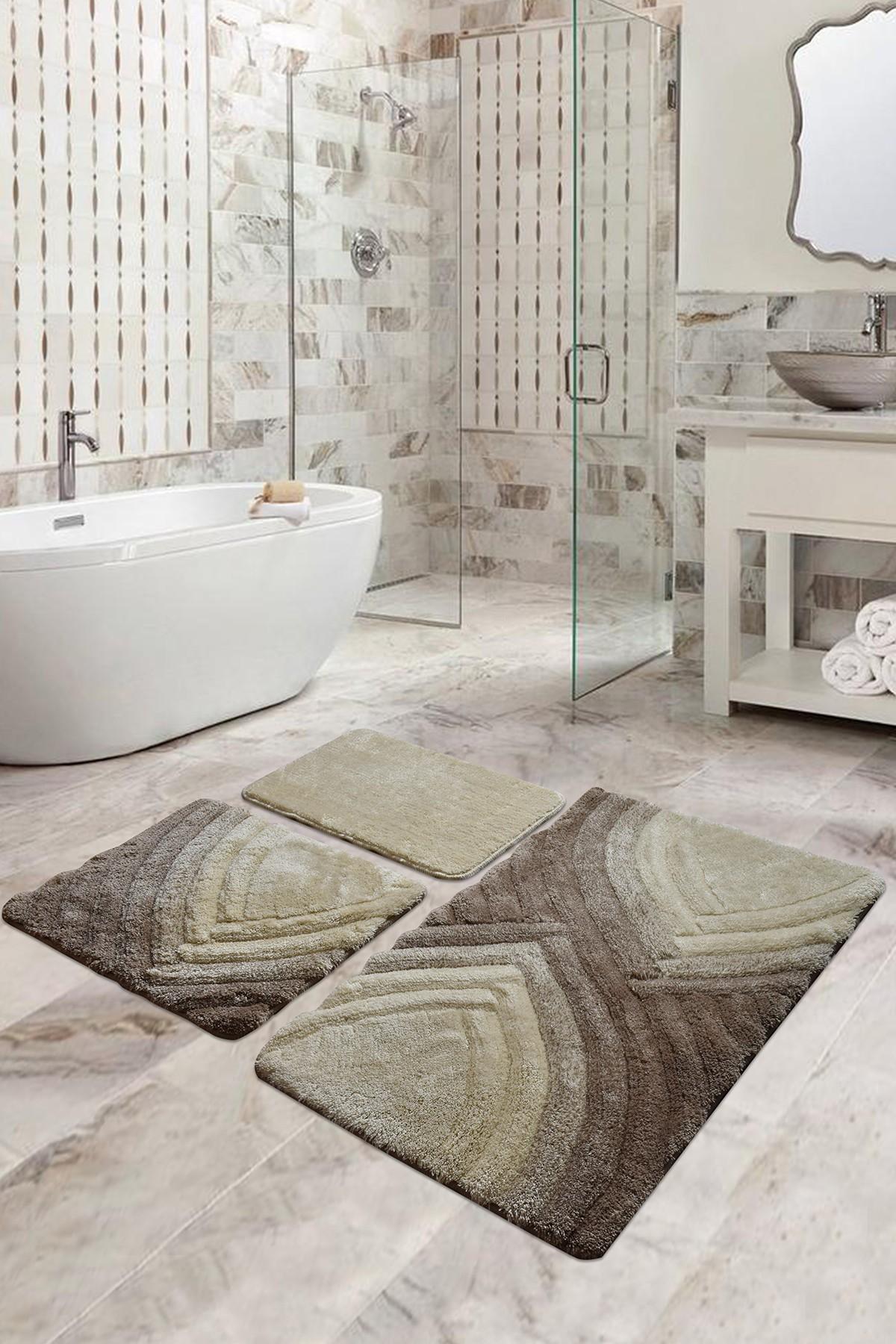 L'essentiel Maison Сет од 3 килими за бања Шарени