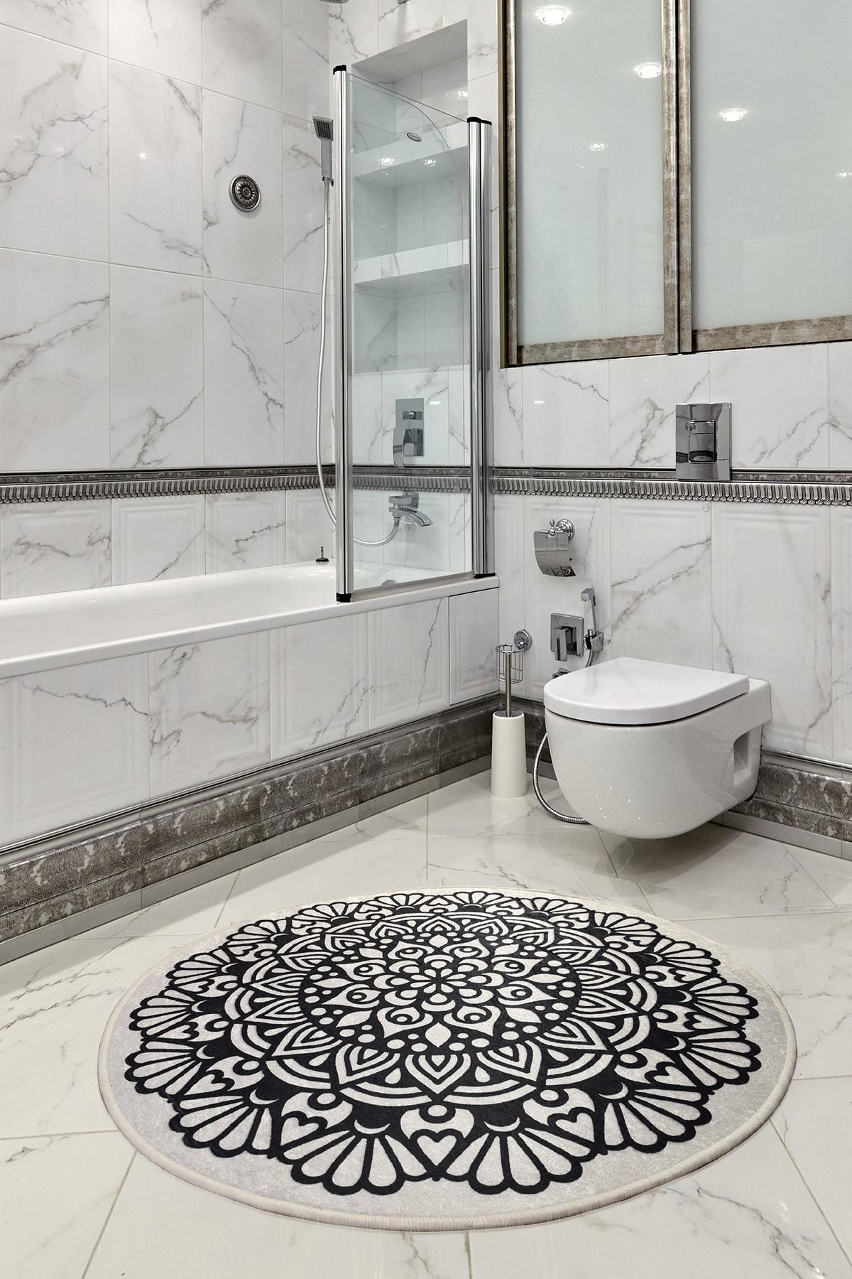 L'essentiel Maison тепих за бања 140cm Шарена