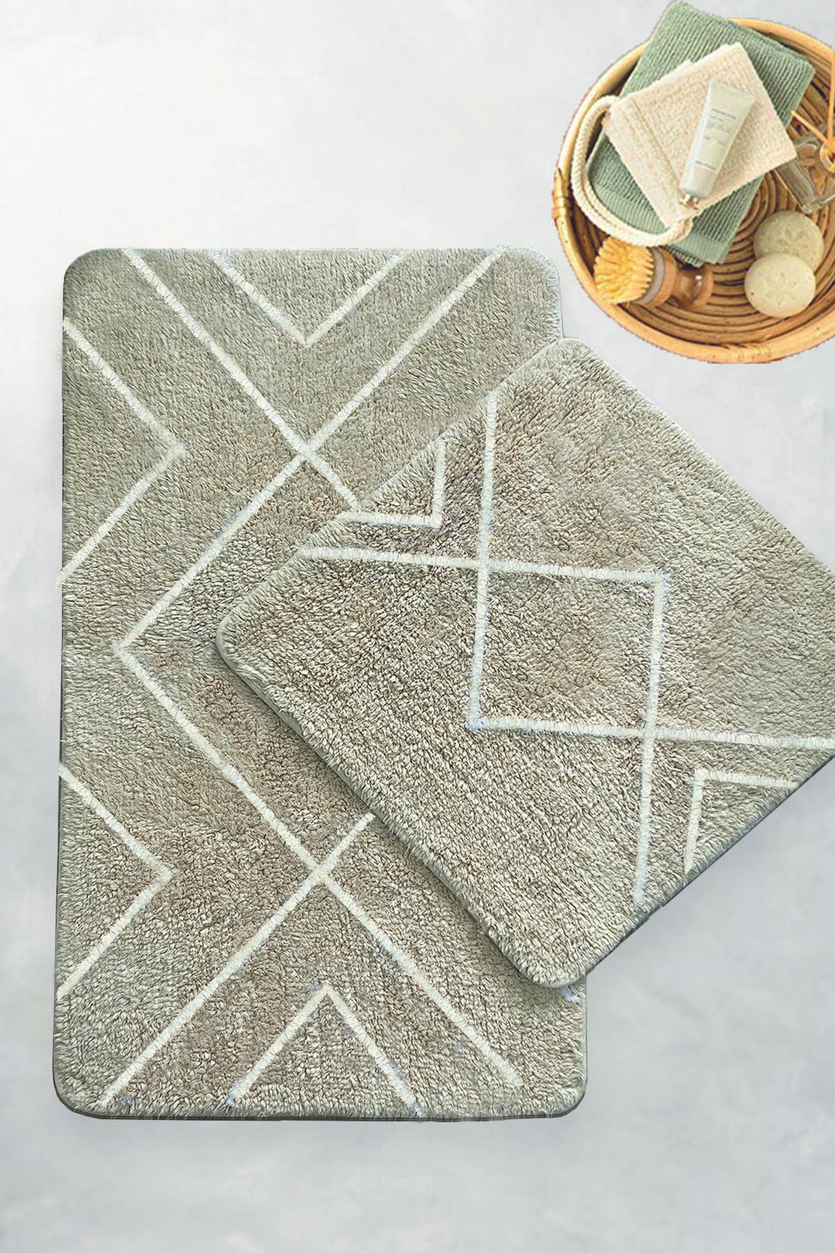 Комплет од 2 теписи за бања L'essentiel Maison, крем боја