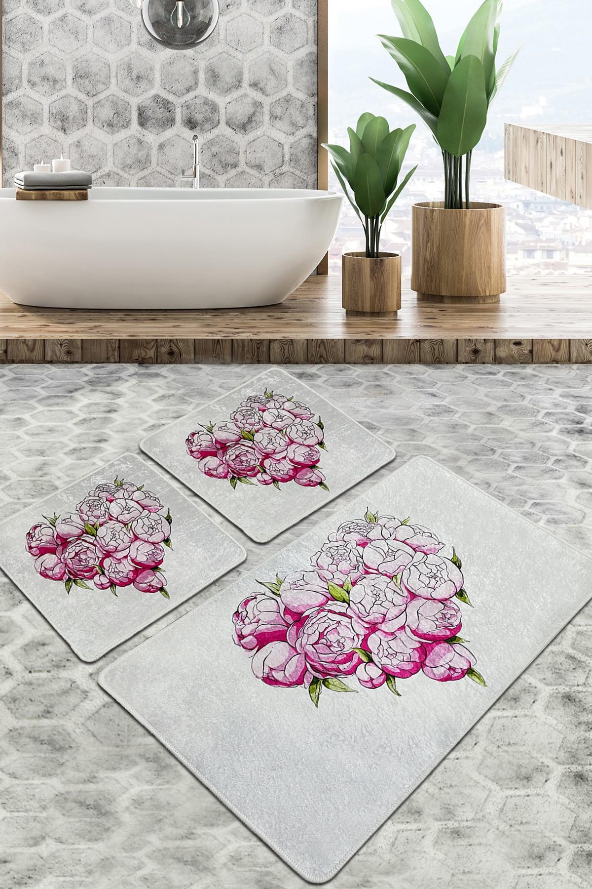 L'essentiel Maison Сет од 3 килими за бања Шарени