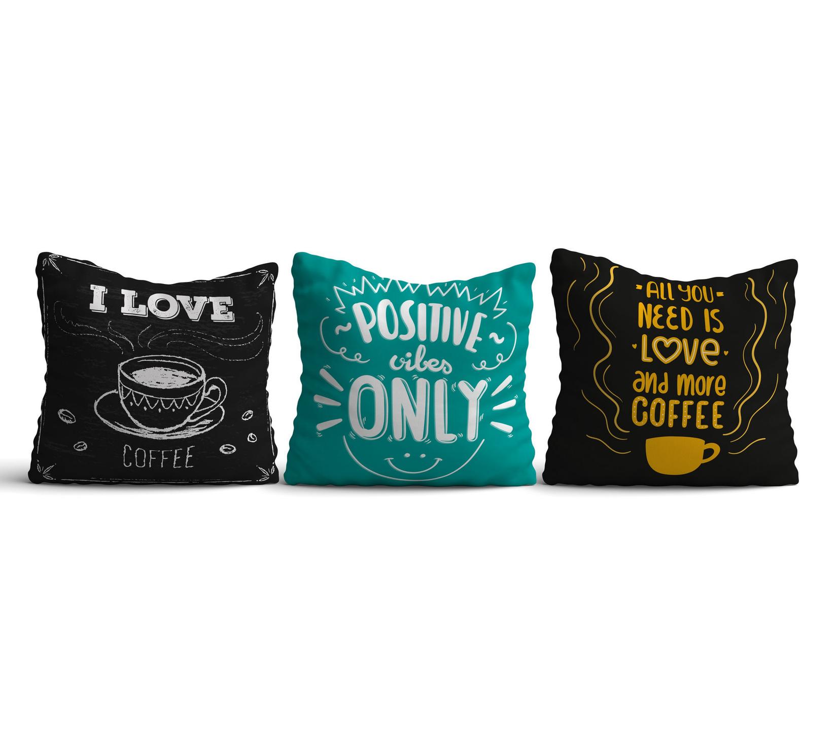 Комплет од 3 навлаки за перници Aberto Design 43x43cm во боја