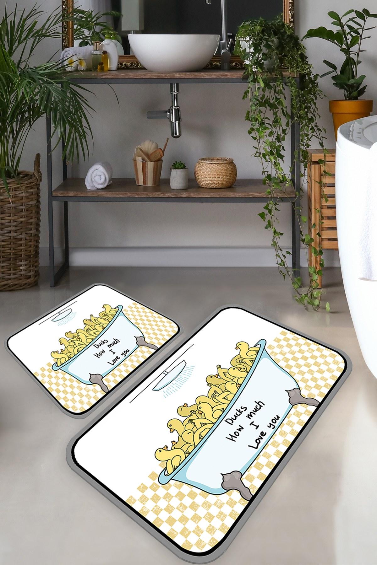 L'essentiel Maison Сет од 2 килими за бања Шарени