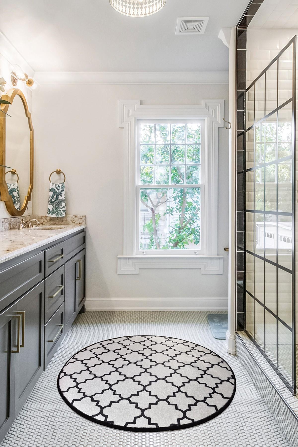 L'essentiel Maison тепих за бања 140cm Шарена