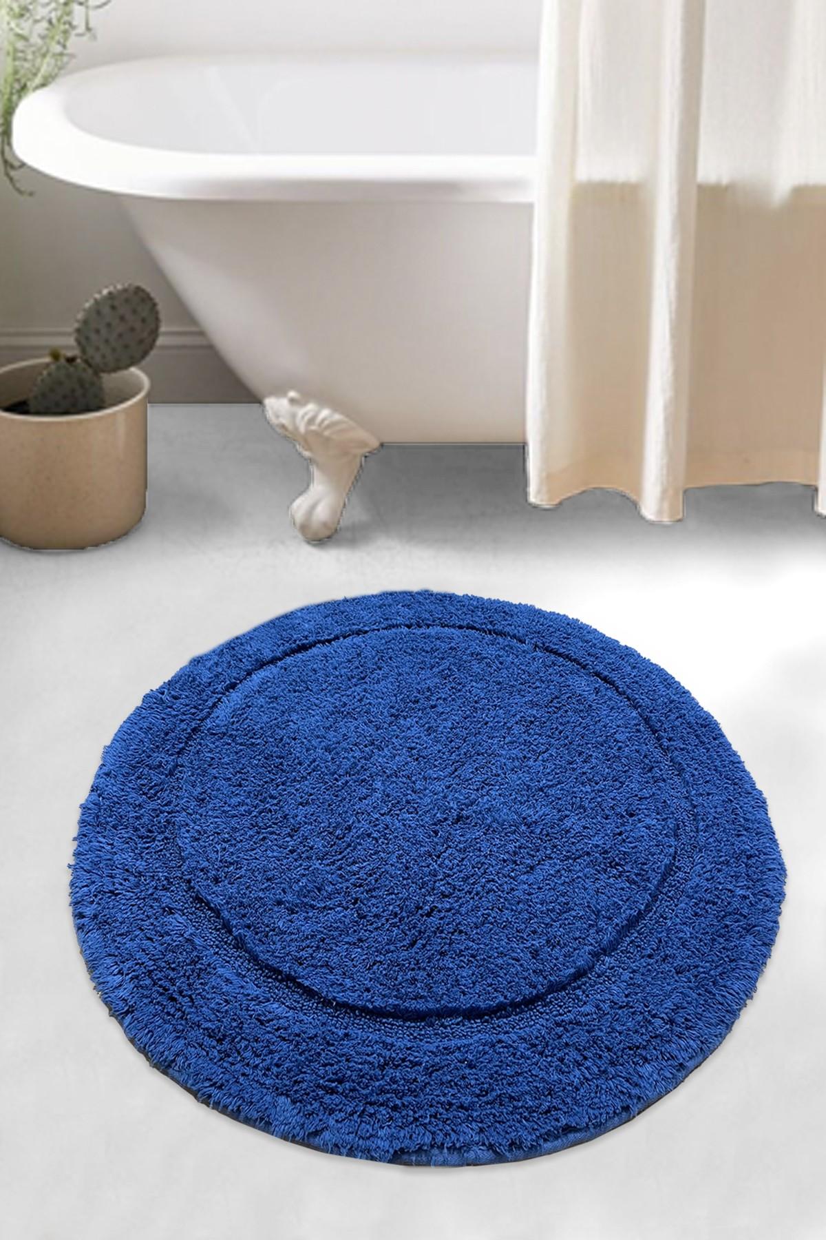 L'essentiel Maison тепих за бања 90x90cm Темно сина