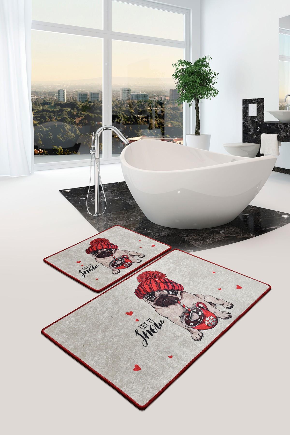 L'essentiel Maison Сет од 2 килими за бања Шарени