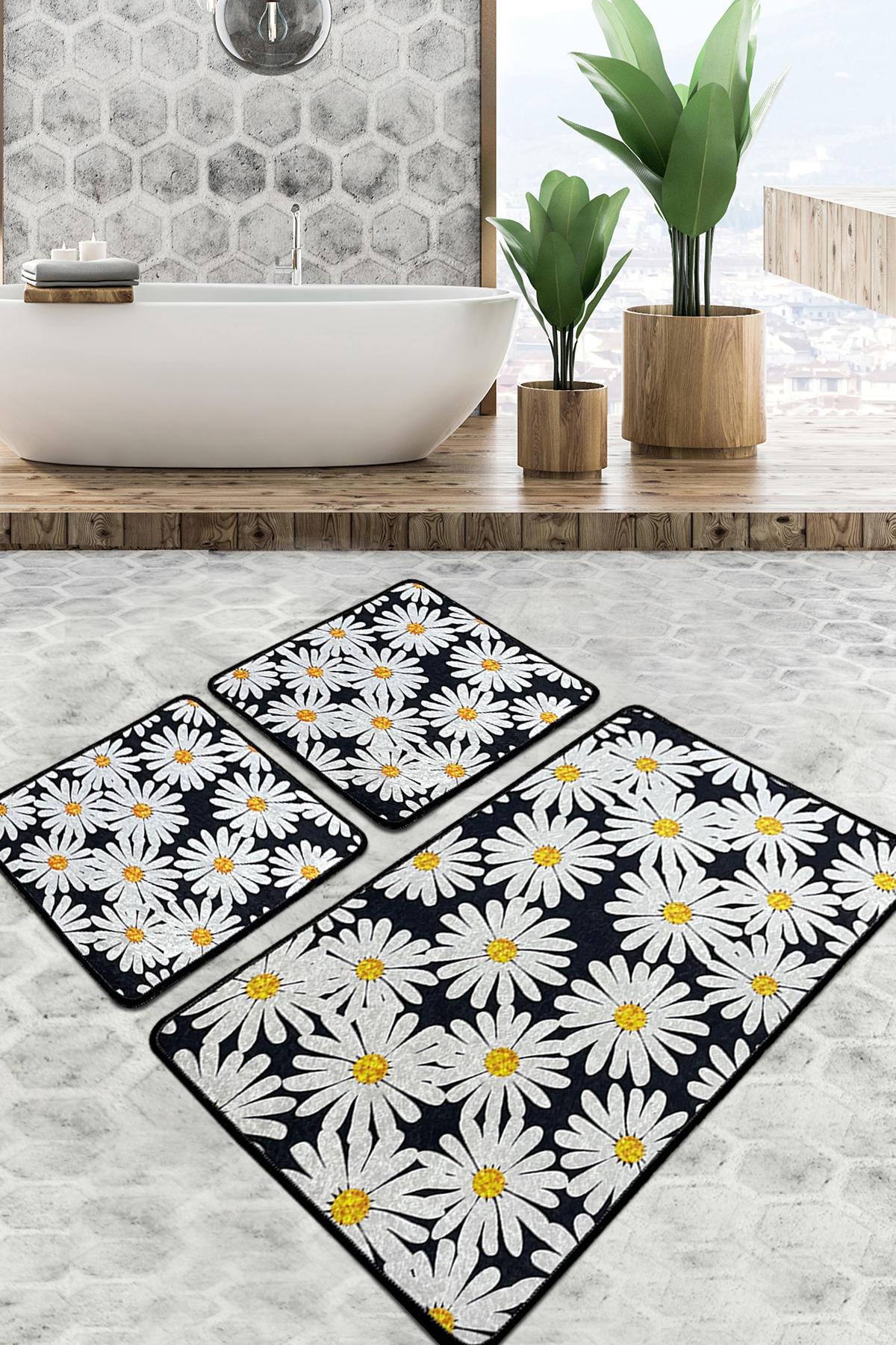 L'essentiel Maison Сет од 3 килими за бања Шарени