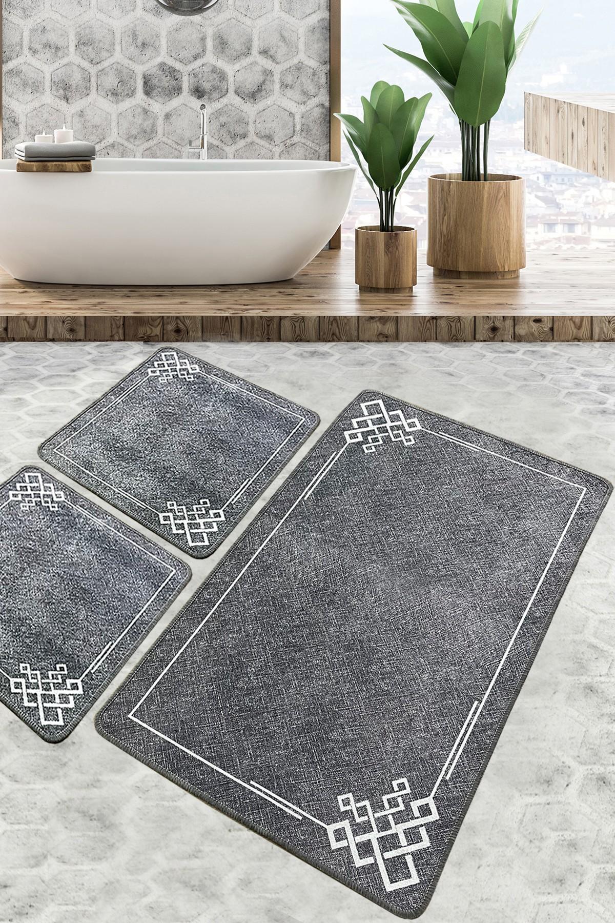 L'essentiel Maison Сет од 3 килими за бања Шарени