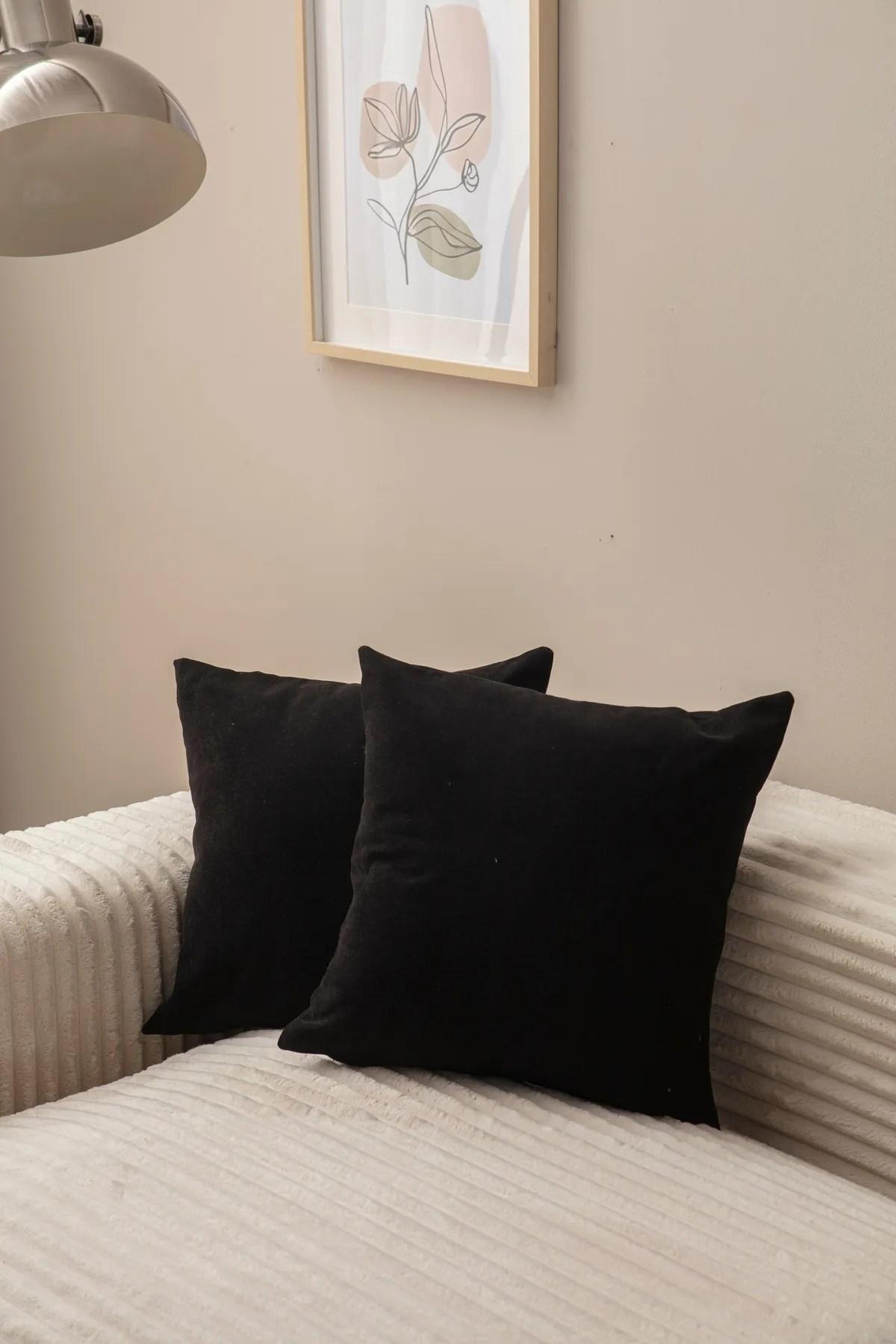 Комплет од 2 навлаки за перници Aberto Design 43x43cm црна