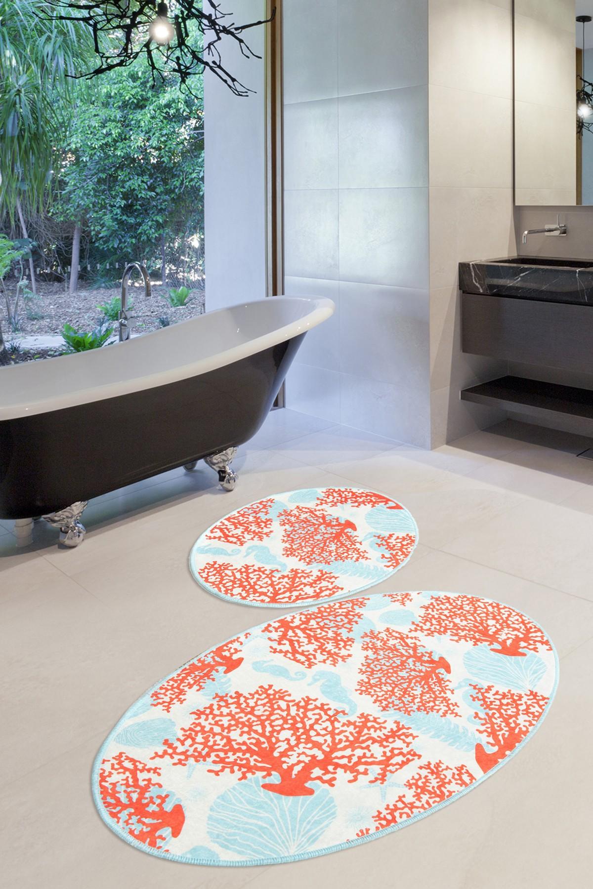 L'essentiel Maison Сет од 2 килими за бања Шарени