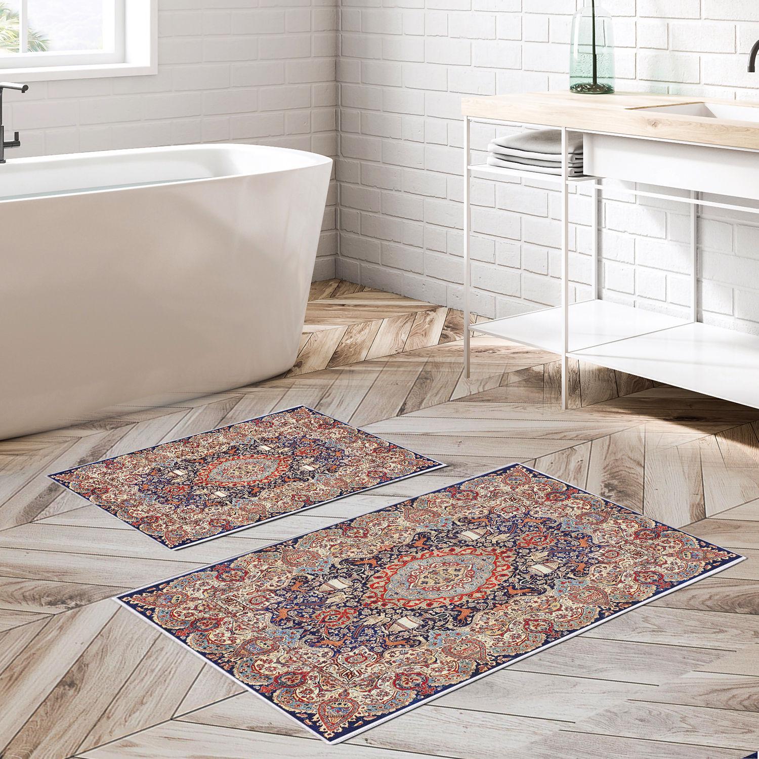 L'essentiel Maison Сет од 2 килими за бања Шарени