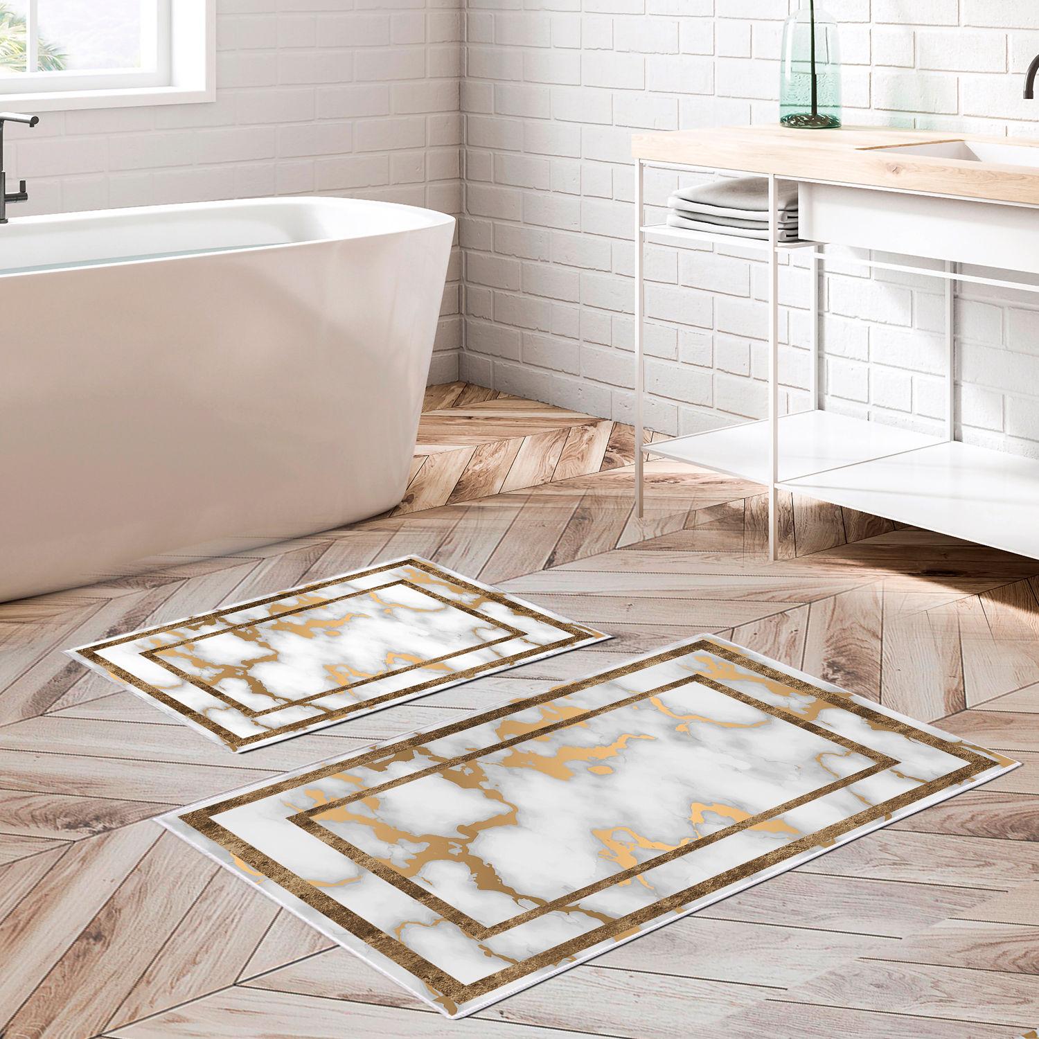 L'essentiel Maison Сет од 2 килими за бања Шарени