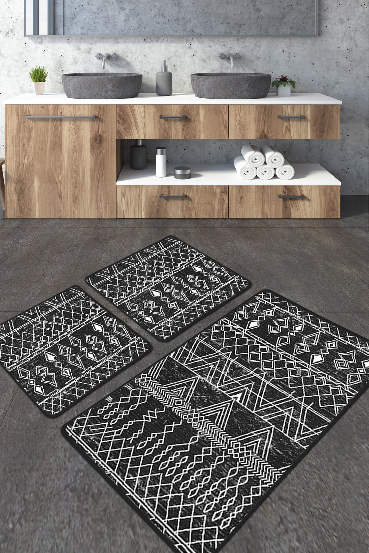 L'essentiel Maison Сет од 2 килими за бања Шарени