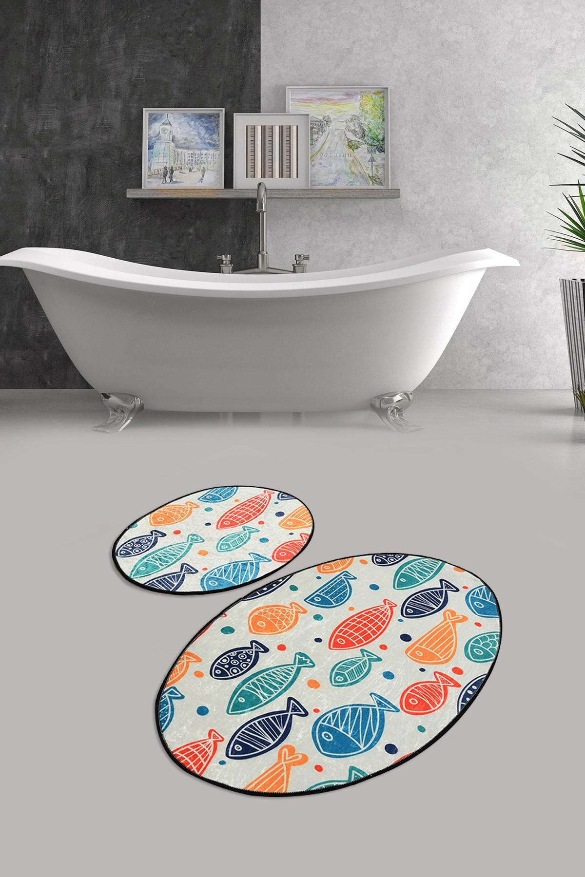 L'essentiel Maison Сет од 2 килими за бања Шарени