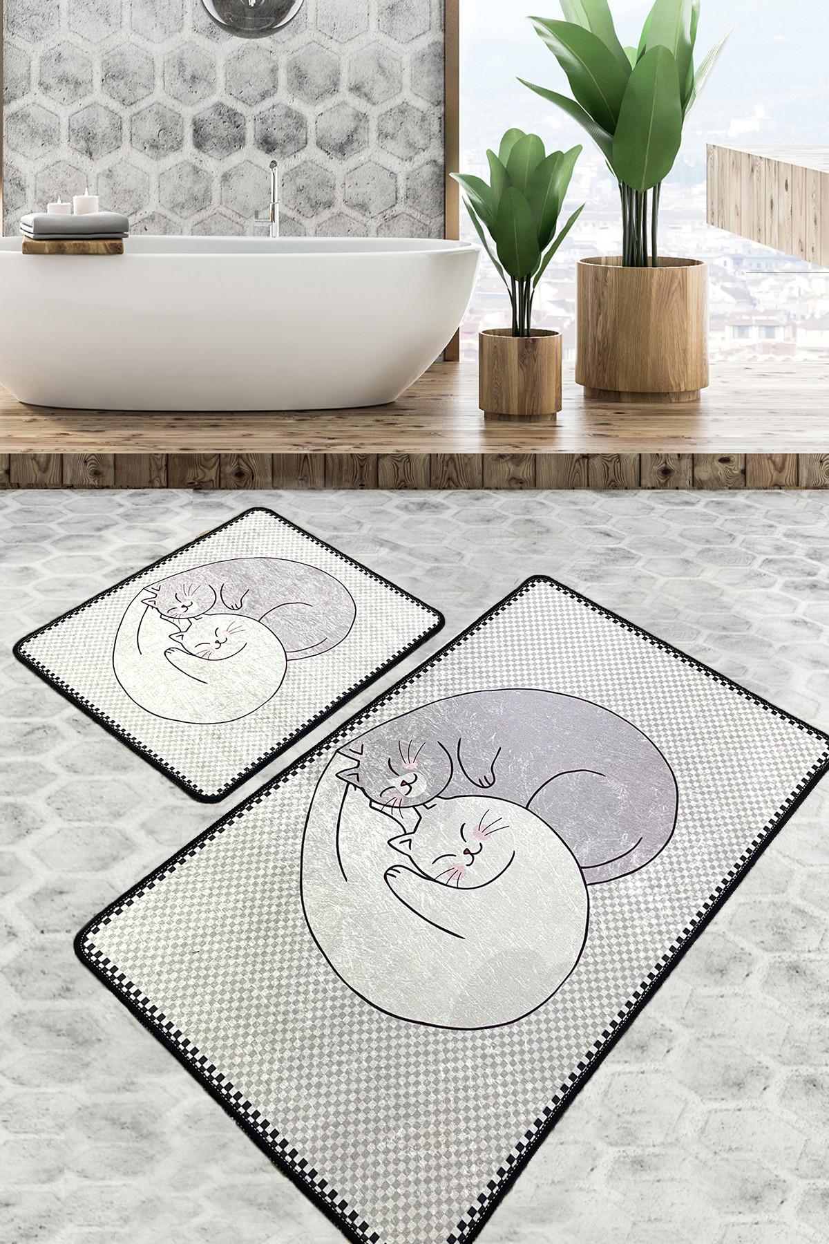 L'essentiel Maison Сет од 2 килими за бања Шарени