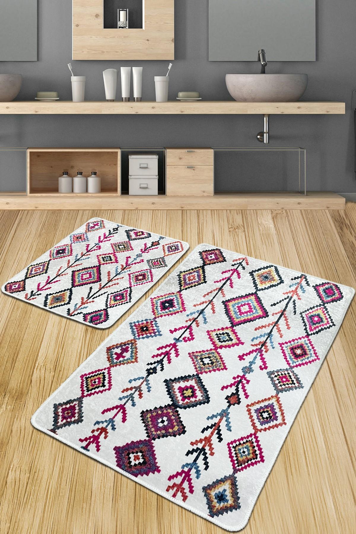 L'essentiel Maison Сет од 2 килими за бања Шарени