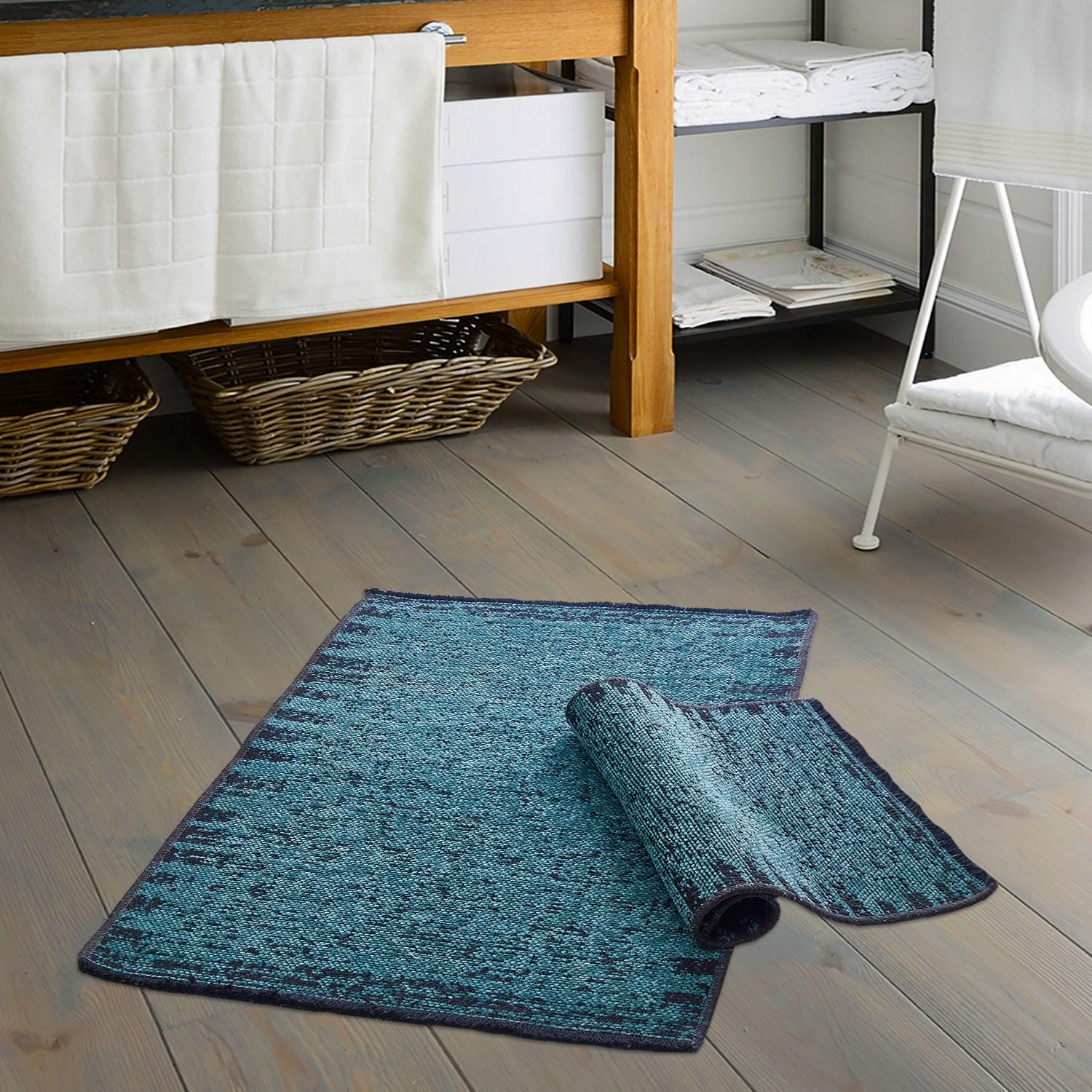 L'essentiel Maison Сет од 2 килими за бања Тиркиз