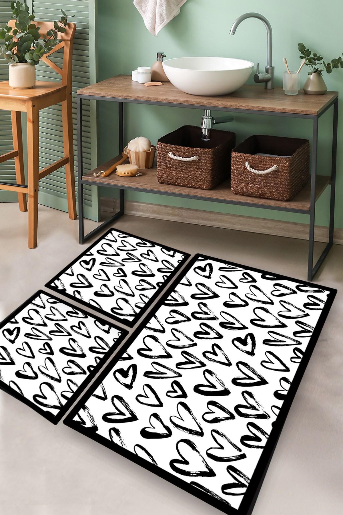 L'essentiel Maison Сет од 3 килими за бања Шарени