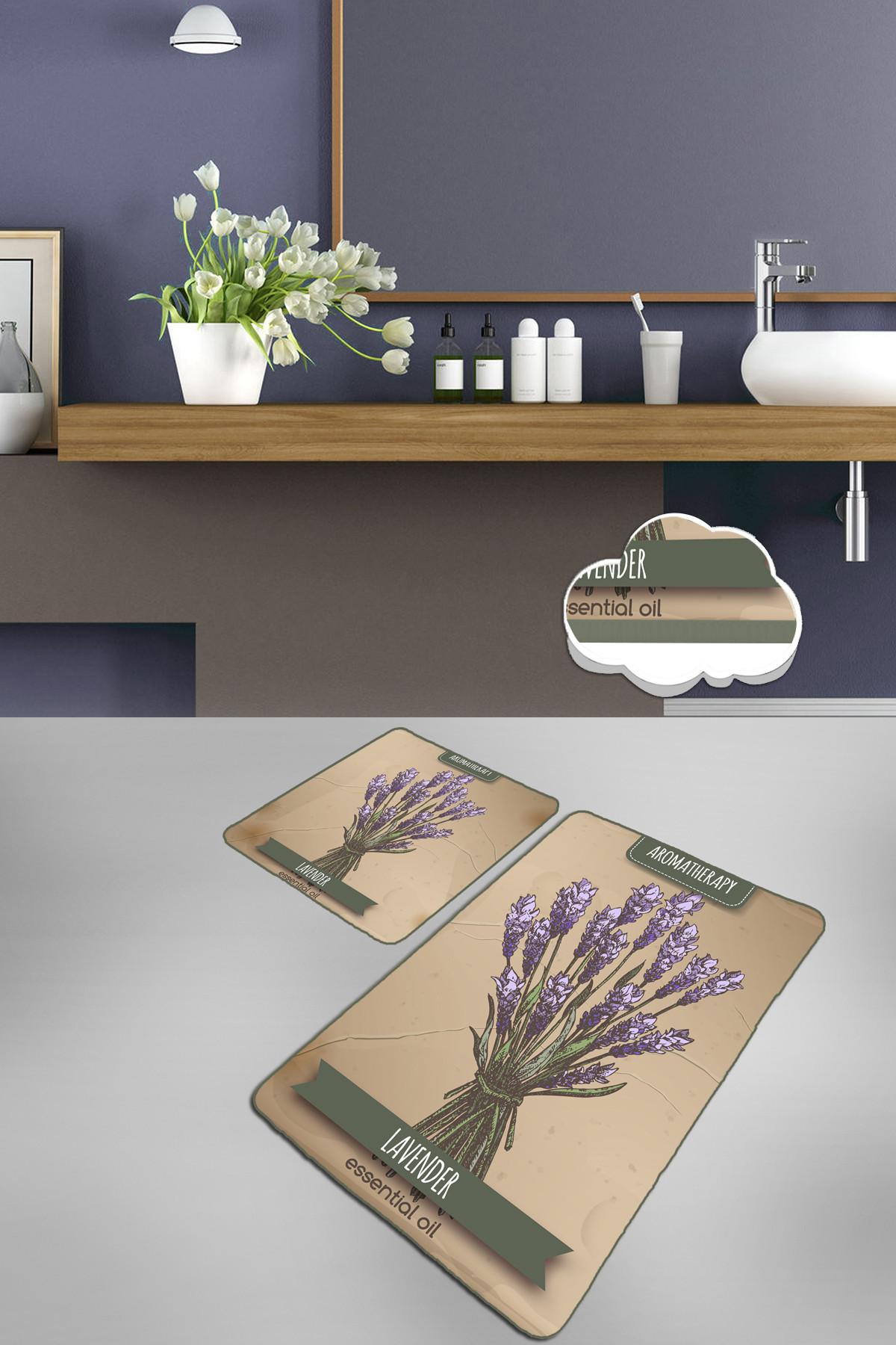 L'essentiel Maison Сет од 2 килими за бања Шарени