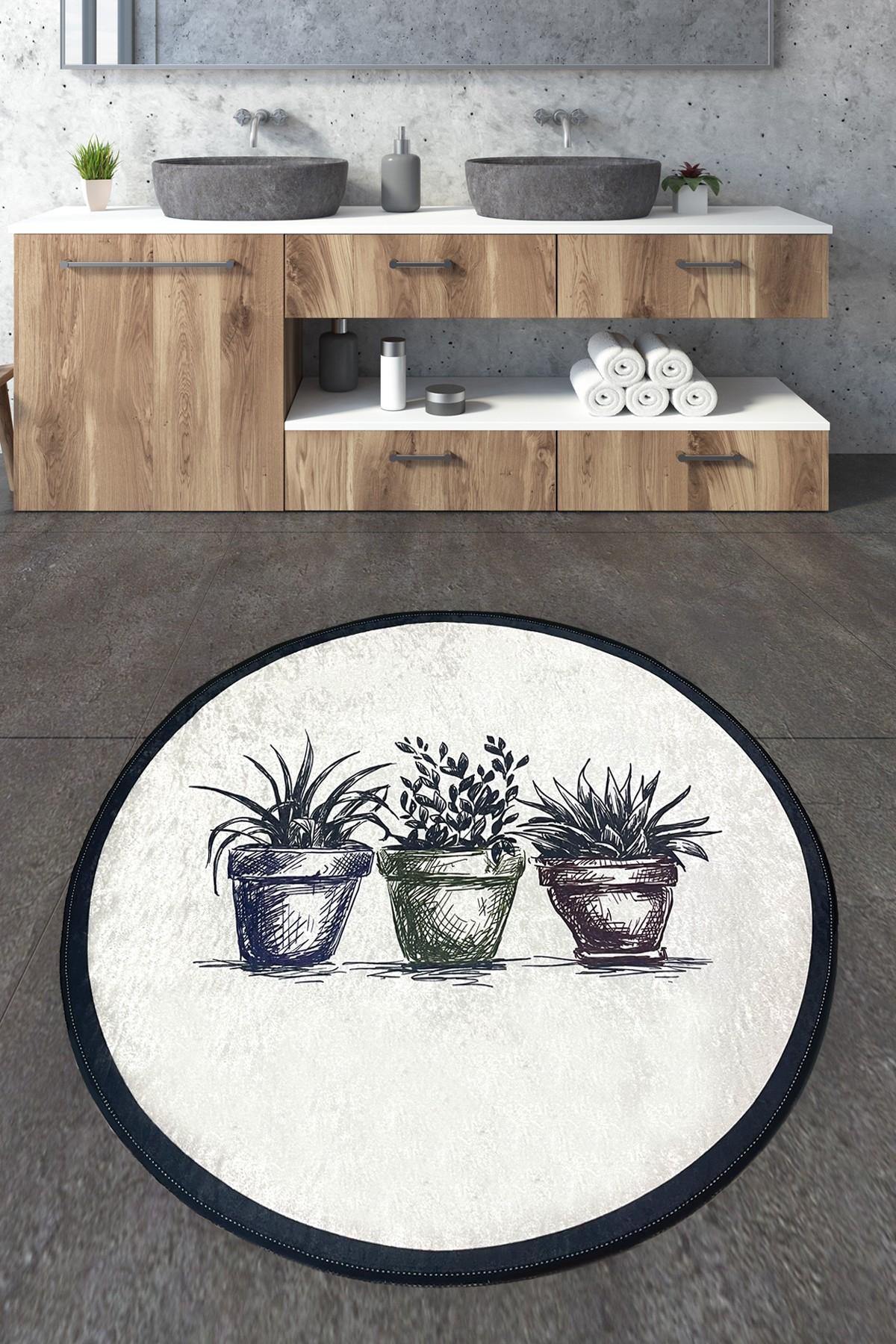 Простирка за бања L'essentiel Maison 100x100cm Шарена