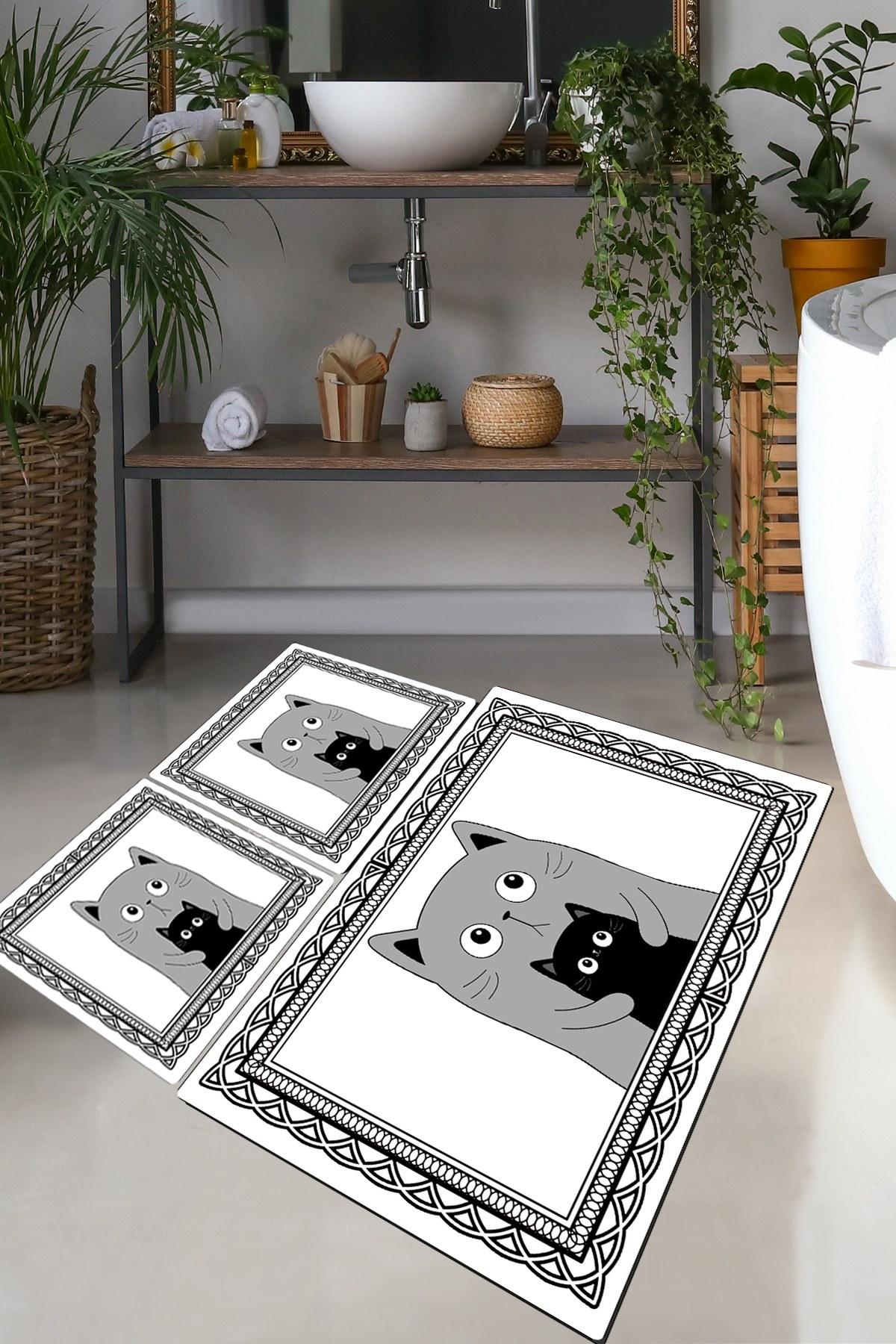 L'essentiel Maison Сет од 3 килими за бања Шарени