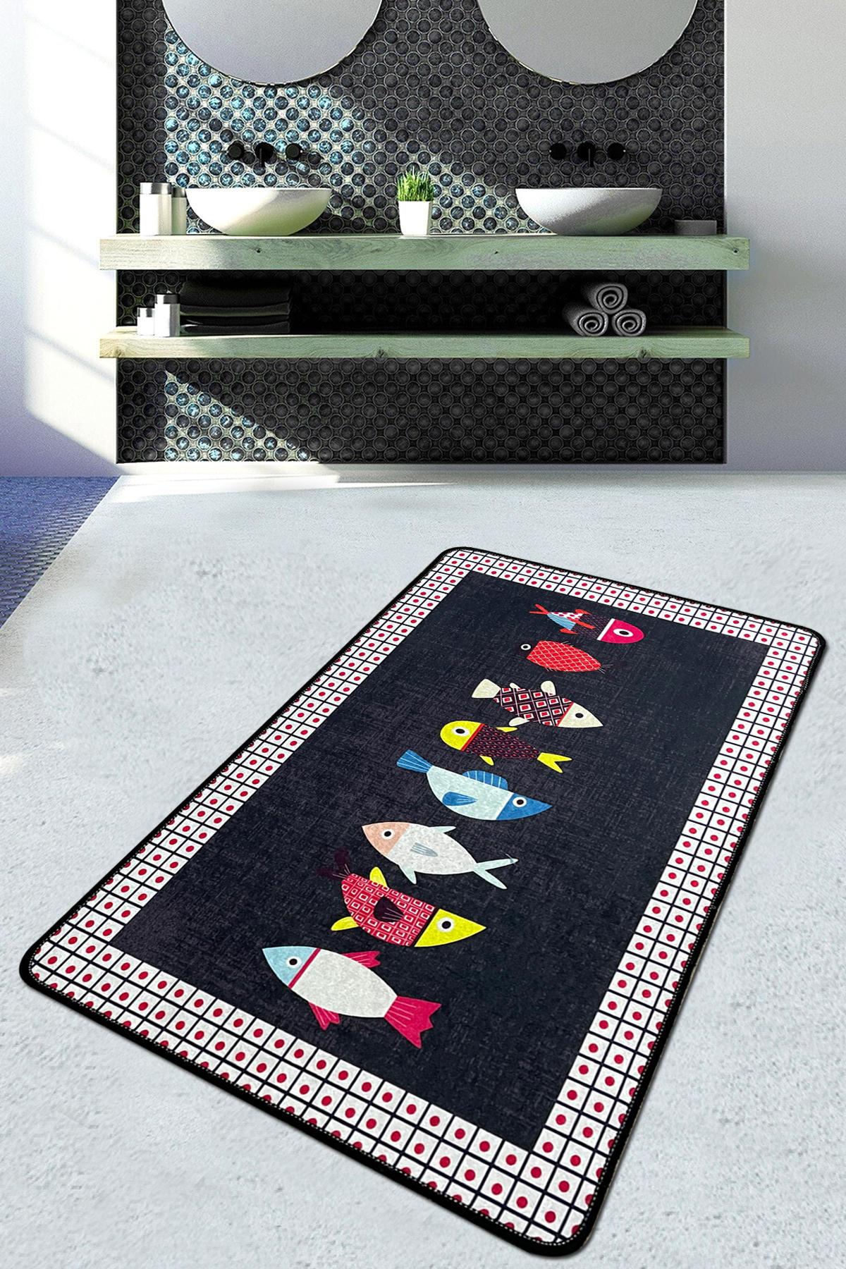 L'essentiel Maison тепих за бања 80x100cm Шарена