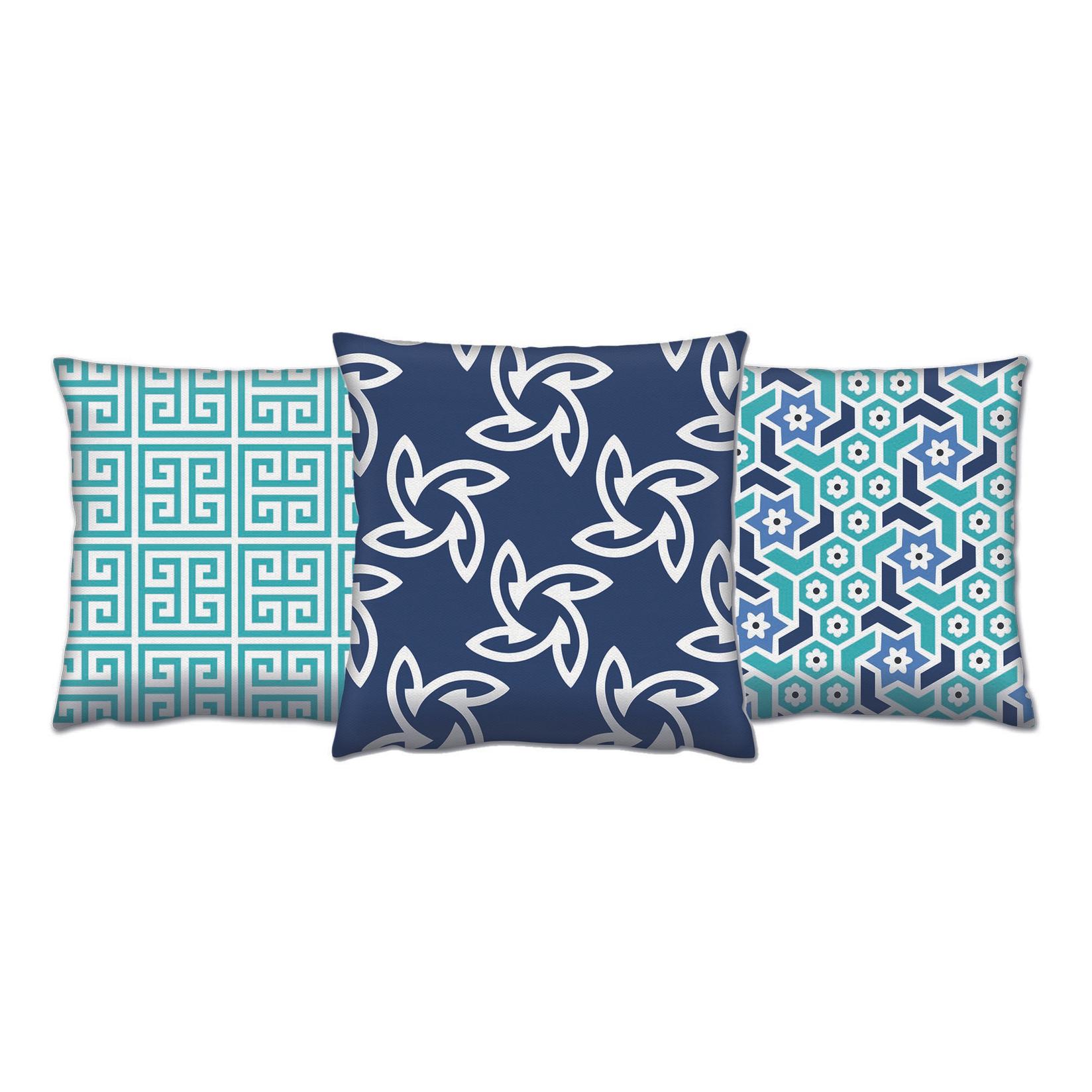 Комплет од 3 перници Aberto Design 43x43cm Шарени