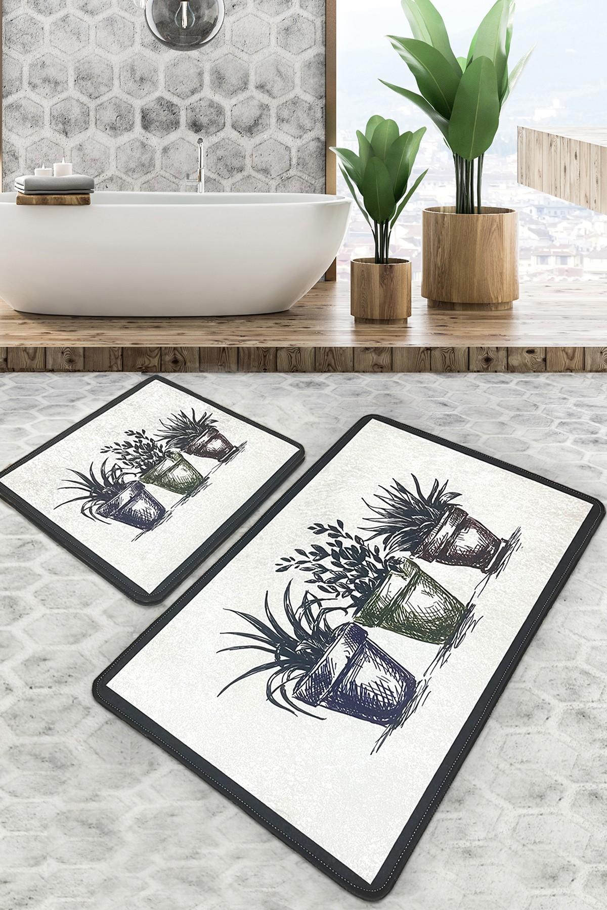 L'essentiel Maison Сет од 2 килими за бања Шарени