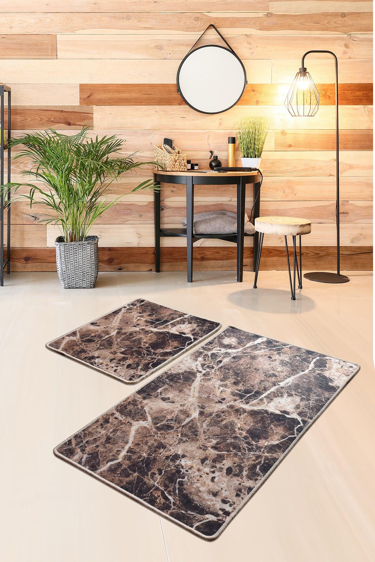 L'essentiel Maison Сет од 2 килими за бања Шарени