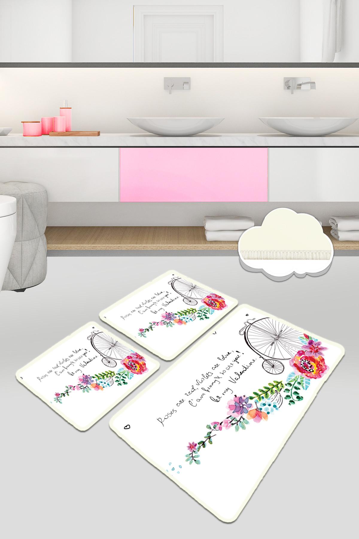 L'essentiel Maison Сет од 3 килими за бања Шарени