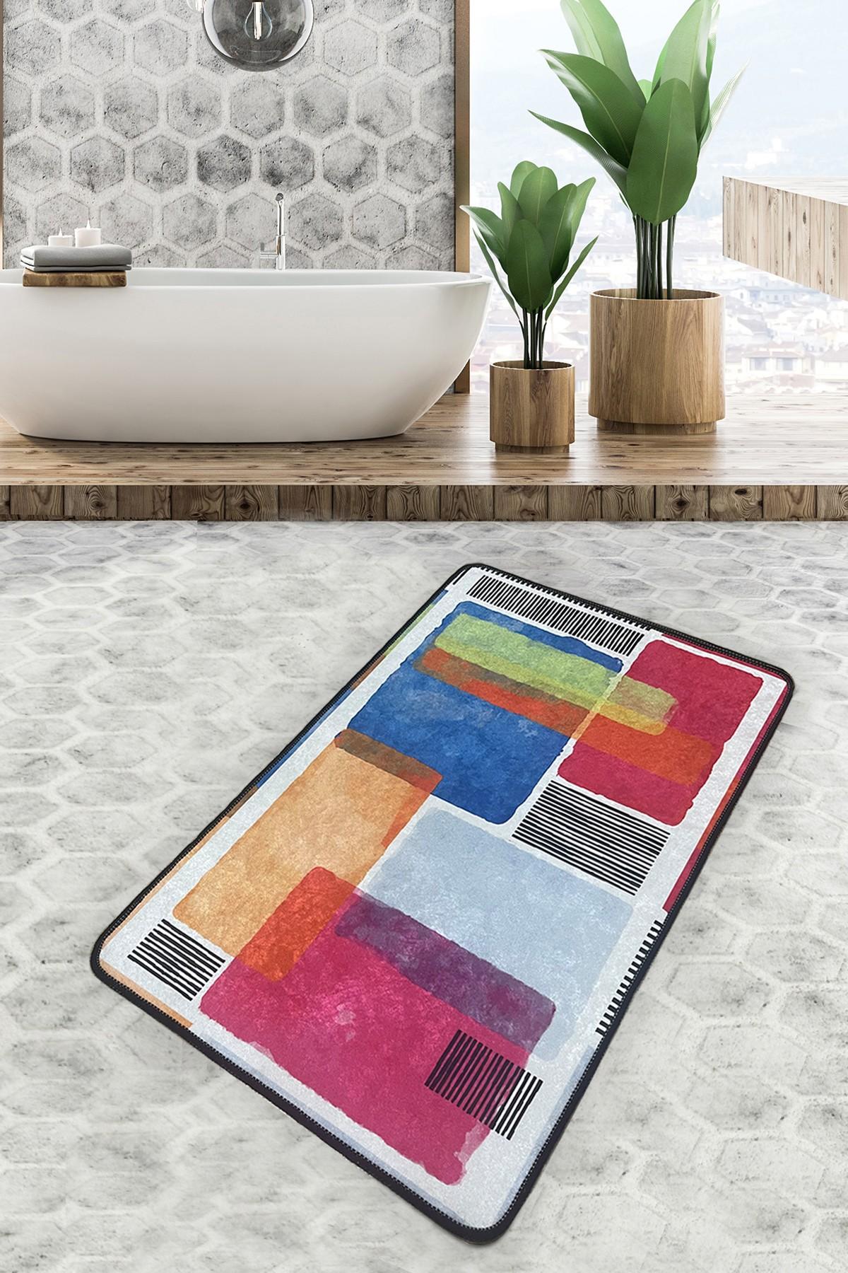 L'essentiel Maison тепих за бања 80x100cm Шарена