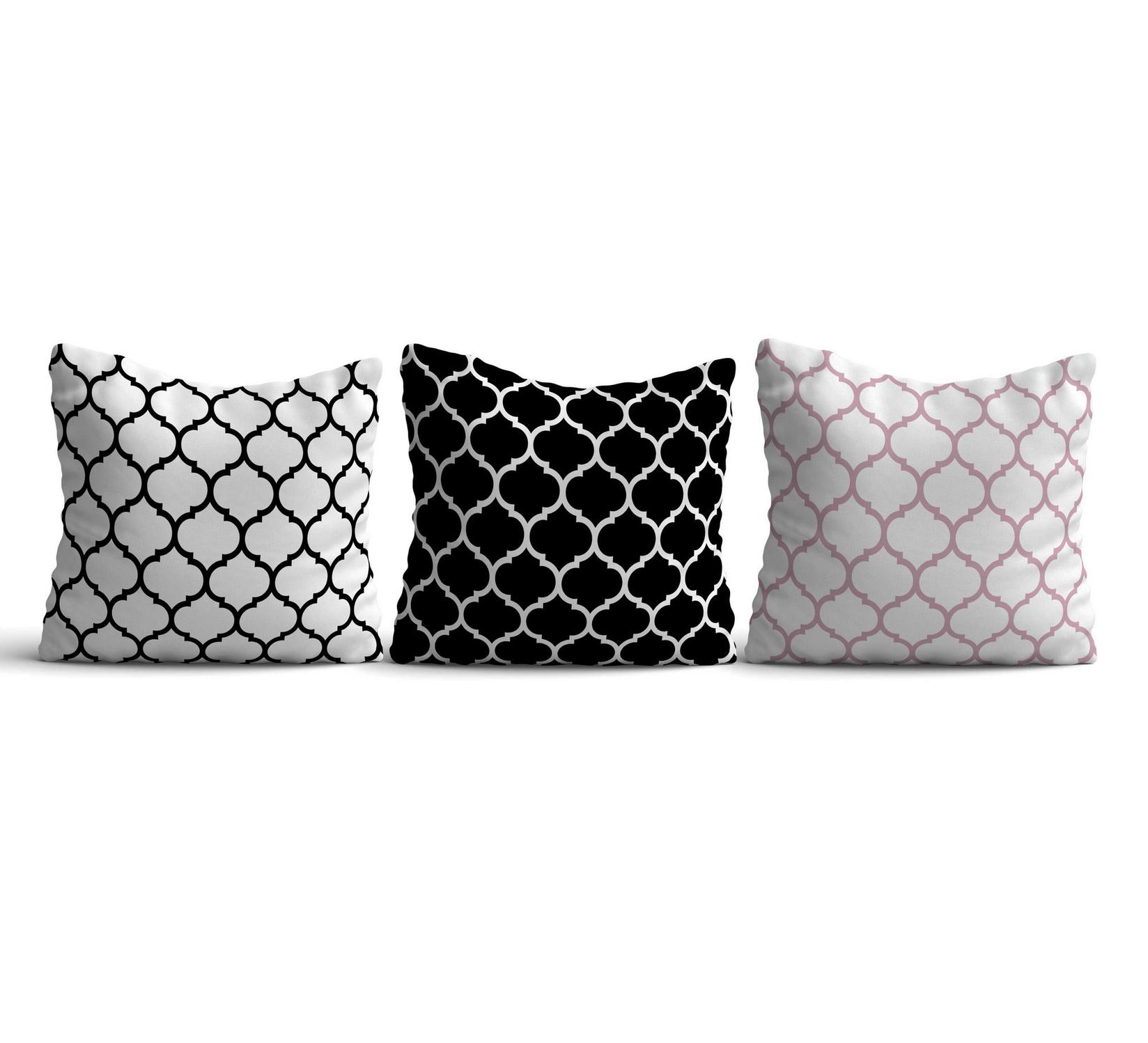 Комплет од 3 перници Aberto Design 43x43cm Шарени