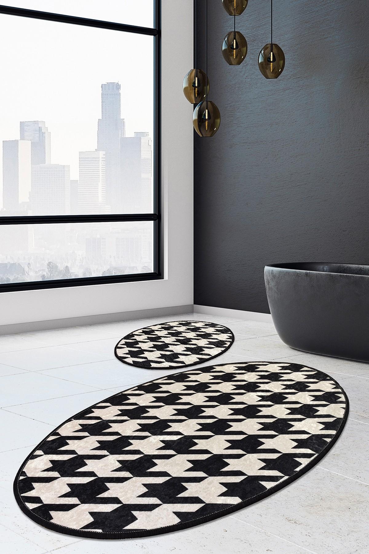 L'essentiel Maison Сет од 2 килими за бања Шарени