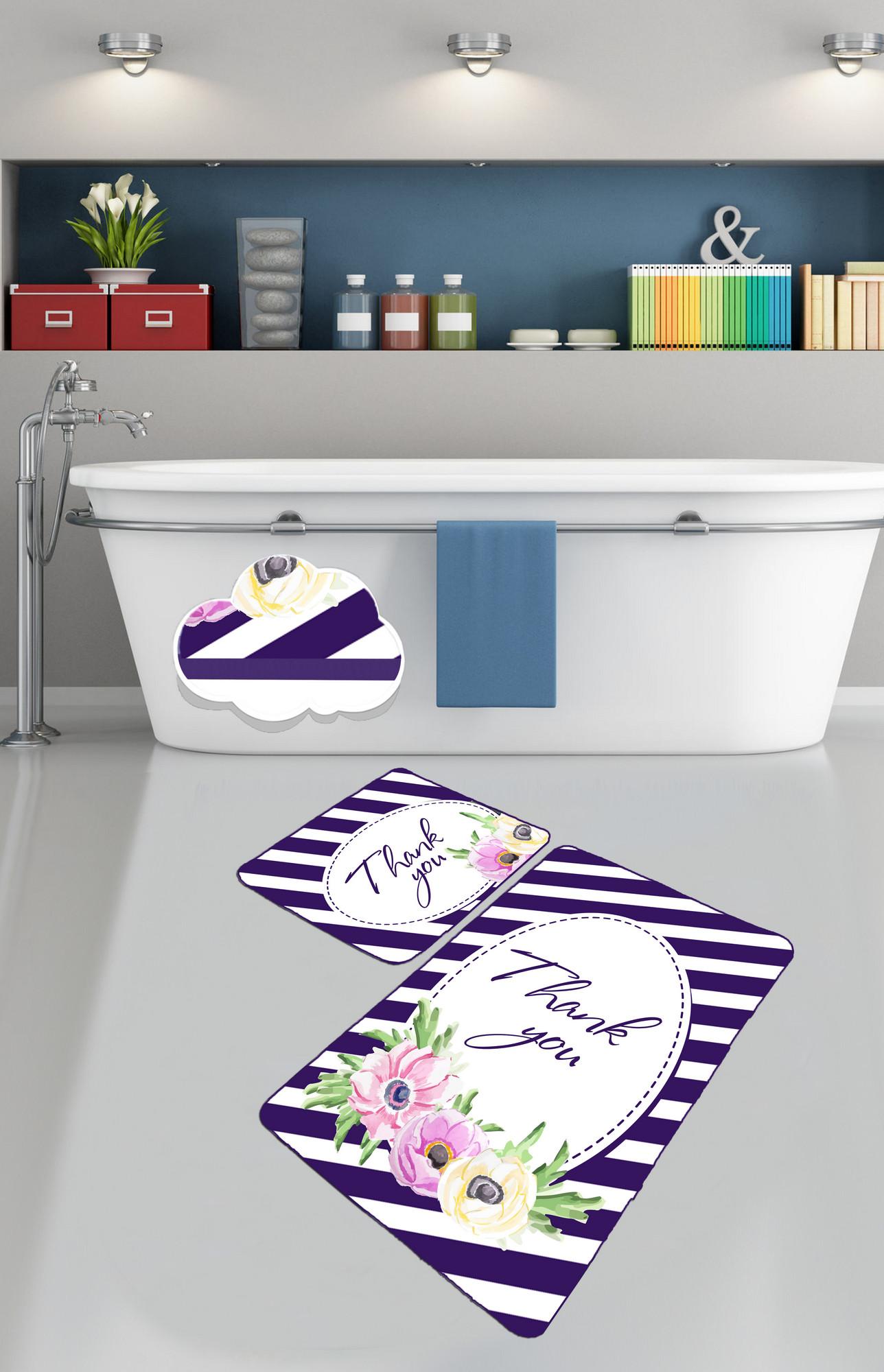 L'essentiel Maison Сет од 2 килими за бања Шарени