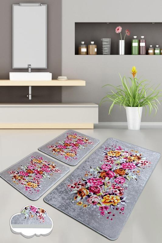 L'essentiel Maison Сет од 3 килими за бања Шарени